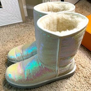 Holographic Sequin Ugg Boots